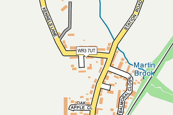 WR3 7UT map - OS OpenMap – Local (Ordnance Survey)