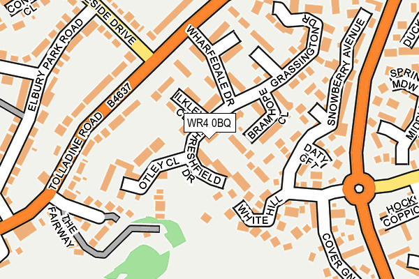 WR4 0BQ map - OS OpenMap – Local (Ordnance Survey)