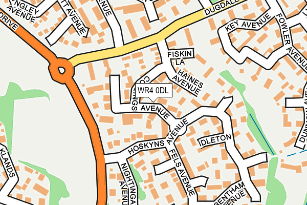 WR4 0DL map - OS OpenMap – Local (Ordnance Survey)