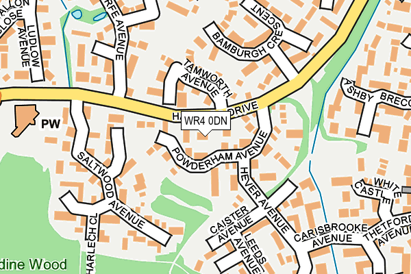 WR4 0DN map - OS OpenMap – Local (Ordnance Survey)
