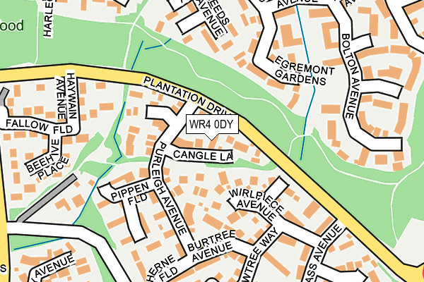 WR4 0DY map - OS OpenMap – Local (Ordnance Survey)