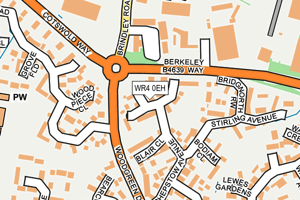 WR4 0EH map - OS OpenMap – Local (Ordnance Survey)
