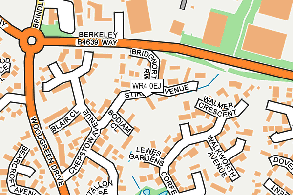 WR4 0EJ map - OS OpenMap – Local (Ordnance Survey)