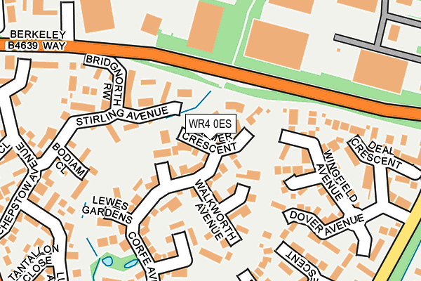 WR4 0ES map - OS OpenMap – Local (Ordnance Survey)