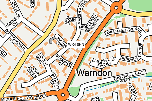 WR4 0HN map - OS OpenMap – Local (Ordnance Survey)