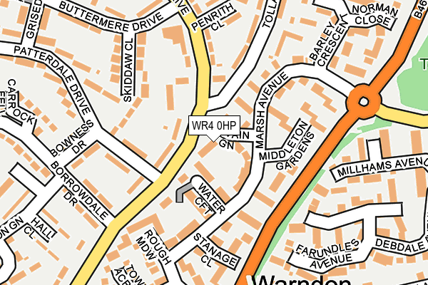 WR4 0HP map - OS OpenMap – Local (Ordnance Survey)