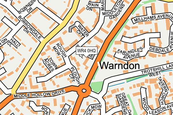 WR4 0HQ map - OS OpenMap – Local (Ordnance Survey)
