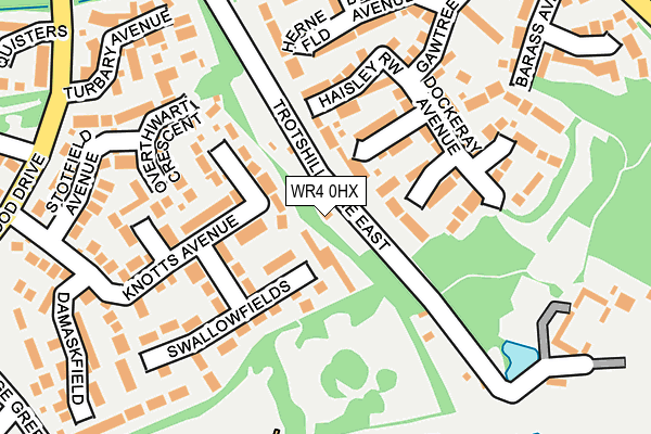 WR4 0HX map - OS OpenMap – Local (Ordnance Survey)