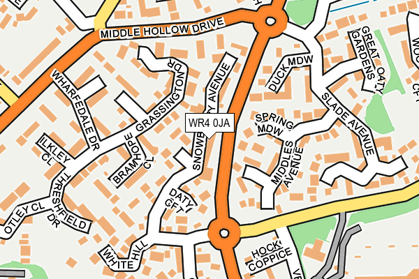 WR4 0JA map - OS OpenMap – Local (Ordnance Survey)