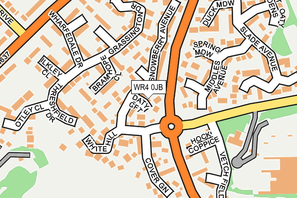 WR4 0JB map - OS OpenMap – Local (Ordnance Survey)