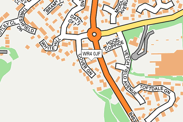 WR4 0JF map - OS OpenMap – Local (Ordnance Survey)