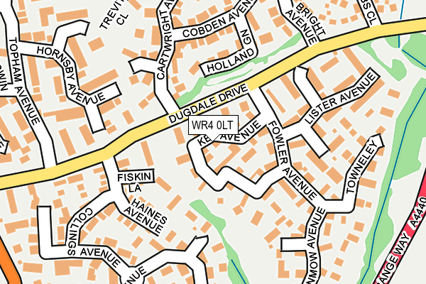 WR4 0LT map - OS OpenMap – Local (Ordnance Survey)
