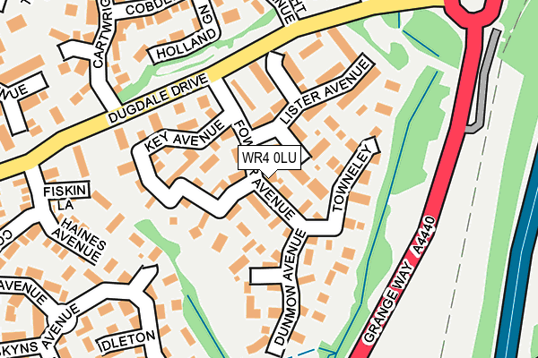 WR4 0LU map - OS OpenMap – Local (Ordnance Survey)