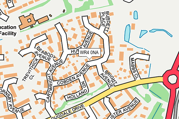 WR4 0NA map - OS OpenMap – Local (Ordnance Survey)