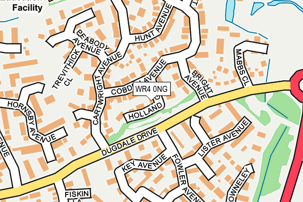 WR4 0NG map - OS OpenMap – Local (Ordnance Survey)