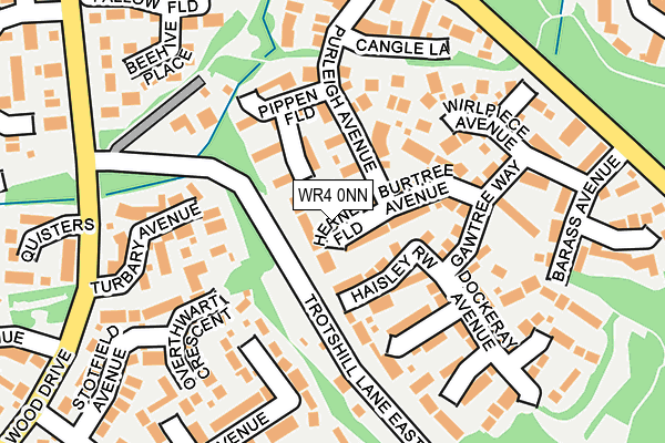 WR4 0NN map - OS OpenMap – Local (Ordnance Survey)