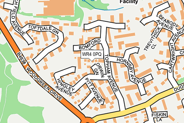 WR4 0PQ map - OS OpenMap – Local (Ordnance Survey)