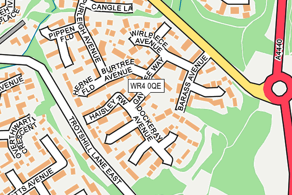 WR4 0QE map - OS OpenMap – Local (Ordnance Survey)