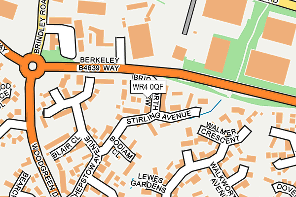 WR4 0QF map - OS OpenMap – Local (Ordnance Survey)
