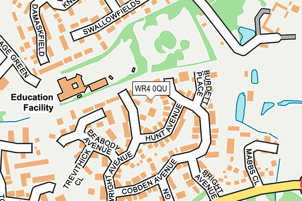 WR4 0QU map - OS OpenMap – Local (Ordnance Survey)