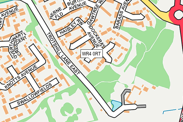 WR4 0RT map - OS OpenMap – Local (Ordnance Survey)