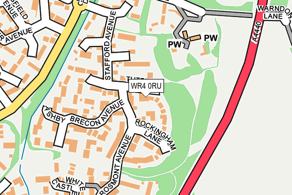 WR4 0RU map - OS OpenMap – Local (Ordnance Survey)