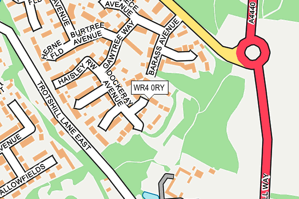 WR4 0RY map - OS OpenMap – Local (Ordnance Survey)
