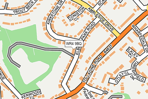 WR4 9BQ map - OS OpenMap – Local (Ordnance Survey)