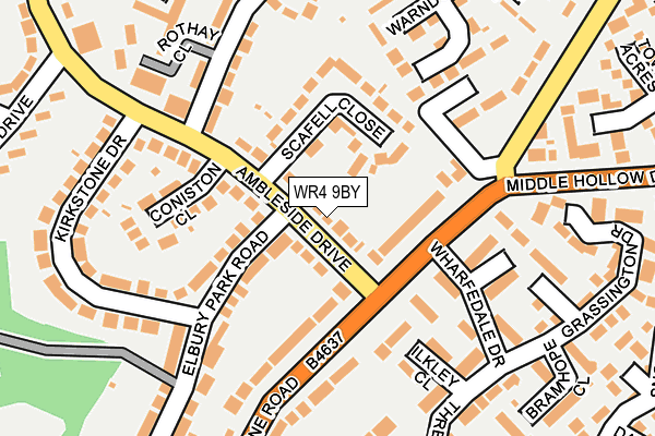 WR4 9BY map - OS OpenMap – Local (Ordnance Survey)