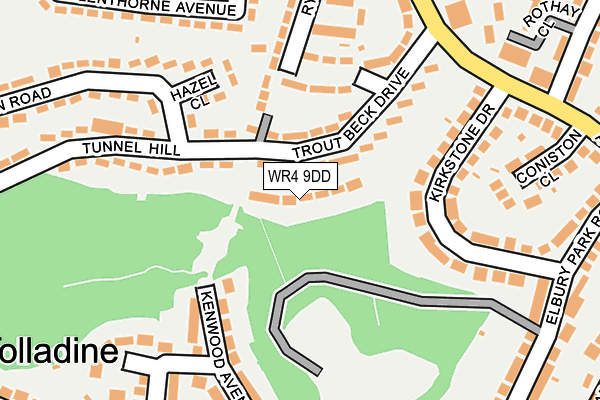 WR4 9DD map - OS OpenMap – Local (Ordnance Survey)