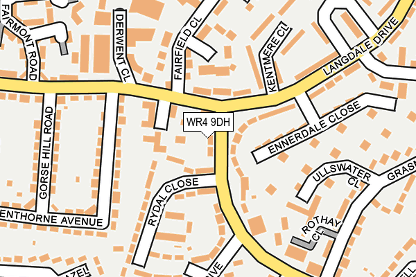 WR4 9DH map - OS OpenMap – Local (Ordnance Survey)