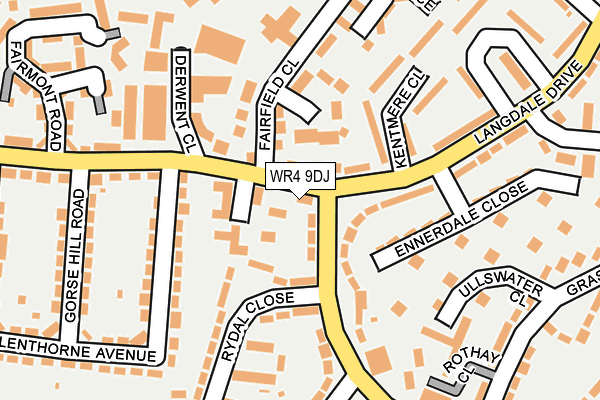 WR4 9DJ map - OS OpenMap – Local (Ordnance Survey)