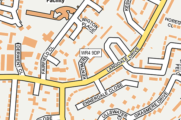 WR4 9DP map - OS OpenMap – Local (Ordnance Survey)
