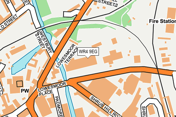 WR4 9EG map - OS OpenMap – Local (Ordnance Survey)