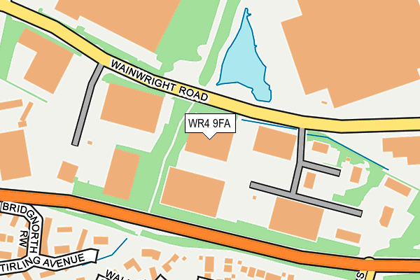 WR4 9FA map - OS OpenMap – Local (Ordnance Survey)