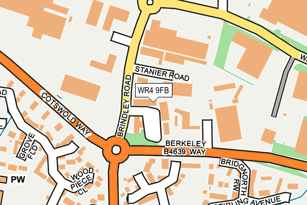 WR4 9FB map - OS OpenMap – Local (Ordnance Survey)