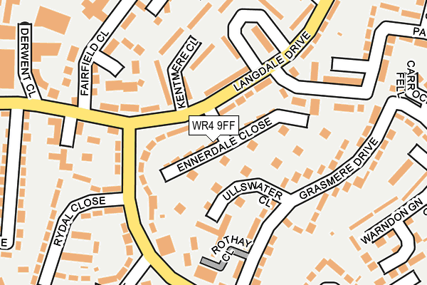 WR4 9FF map - OS OpenMap – Local (Ordnance Survey)