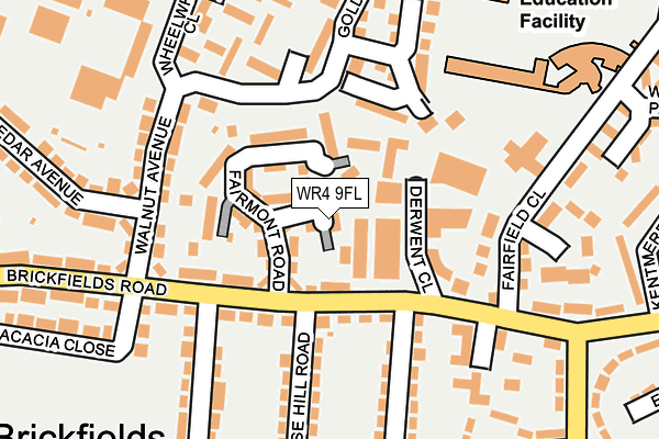 WR4 9FL map - OS OpenMap – Local (Ordnance Survey)