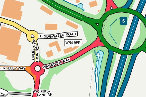 WR4 9FP map - OS OpenMap – Local (Ordnance Survey)