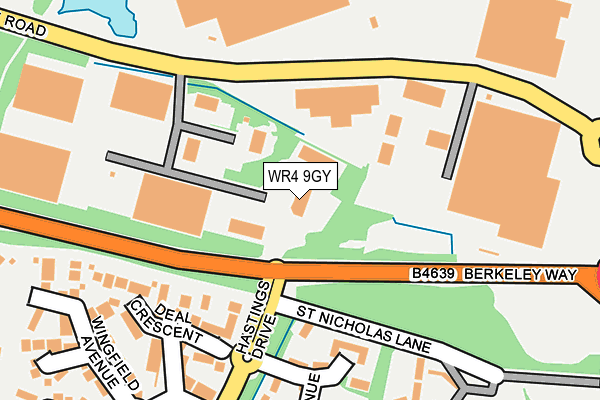 WR4 9GY map - OS OpenMap – Local (Ordnance Survey)