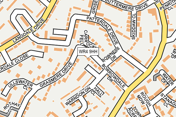 WR4 9HH map - OS OpenMap – Local (Ordnance Survey)