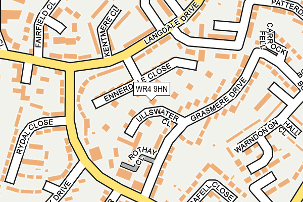 WR4 9HN map - OS OpenMap – Local (Ordnance Survey)