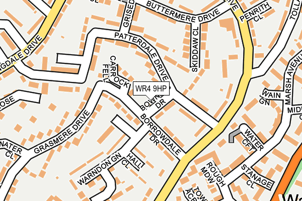 WR4 9HP map - OS OpenMap – Local (Ordnance Survey)
