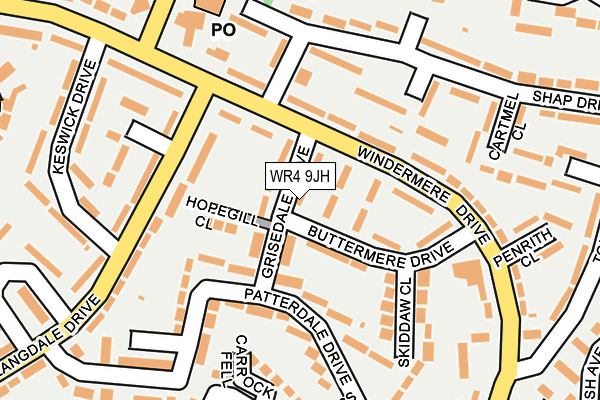 WR4 9JH map - OS OpenMap – Local (Ordnance Survey)