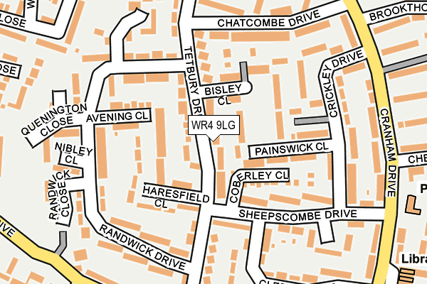 WR4 9LG map - OS OpenMap – Local (Ordnance Survey)