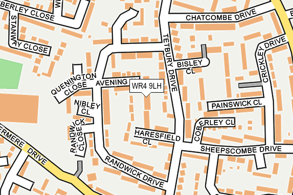 WR4 9LH map - OS OpenMap – Local (Ordnance Survey)