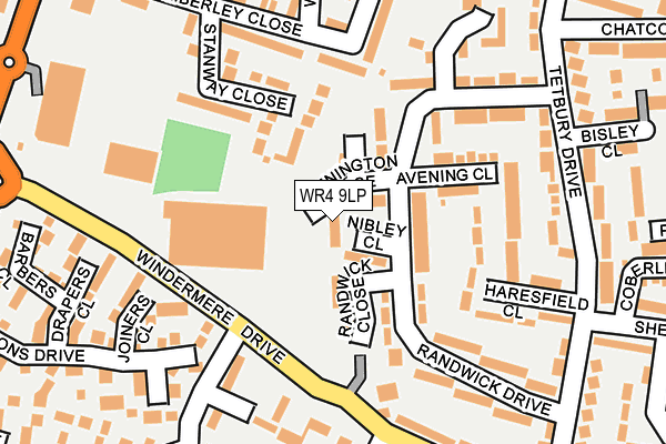 WR4 9LP map - OS OpenMap – Local (Ordnance Survey)