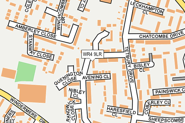 WR4 9LR map - OS OpenMap – Local (Ordnance Survey)
