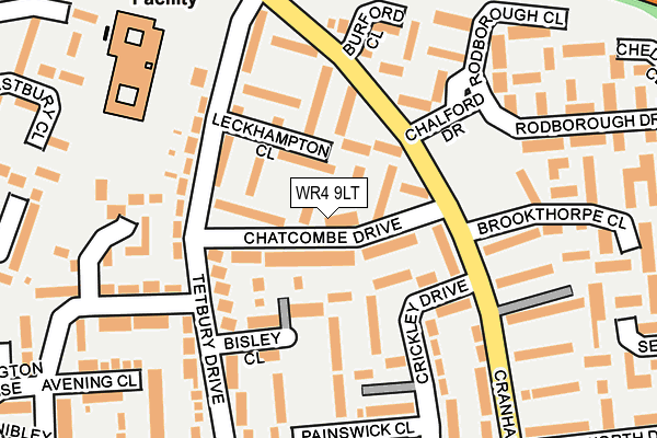 WR4 9LT map - OS OpenMap – Local (Ordnance Survey)