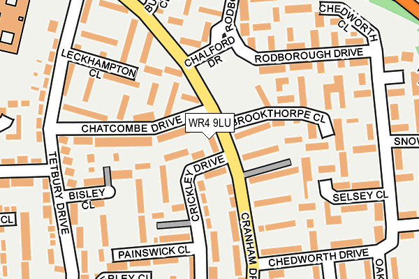 WR4 9LU map - OS OpenMap – Local (Ordnance Survey)